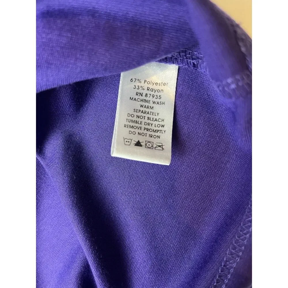 SUSAN GRAVER-Size Small-Knit-3/4 Sleeve Dress-Purple - Picture 4 of 9